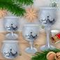 Mobile Preview: Christmas decoration windlight for Christmas, motif winter village silver, in 4 variants series frost