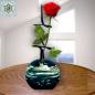 Mobile Preview: Rose vase from Lauscha color glass with motive