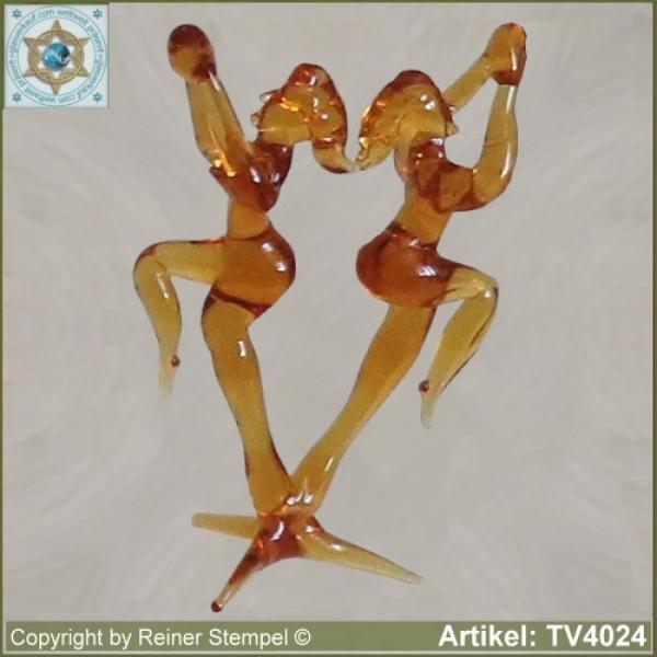 Glass animals glass figurines zodiac sign gemini