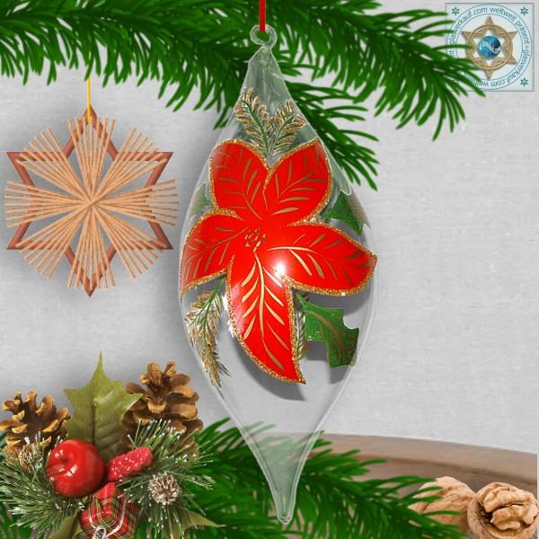 Christmas decoration glass olive motif Christmas star series Christmas star